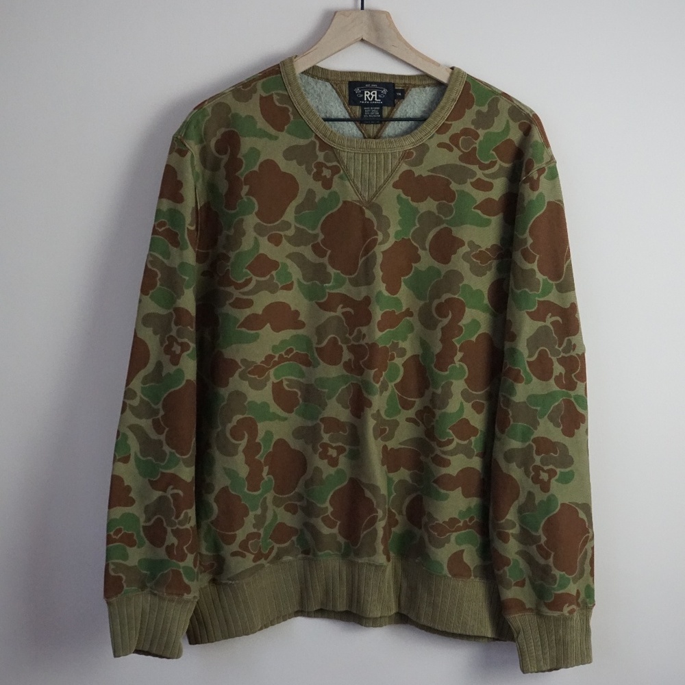 Ralph Lauren RRL Camo Sweatshirt Sweater